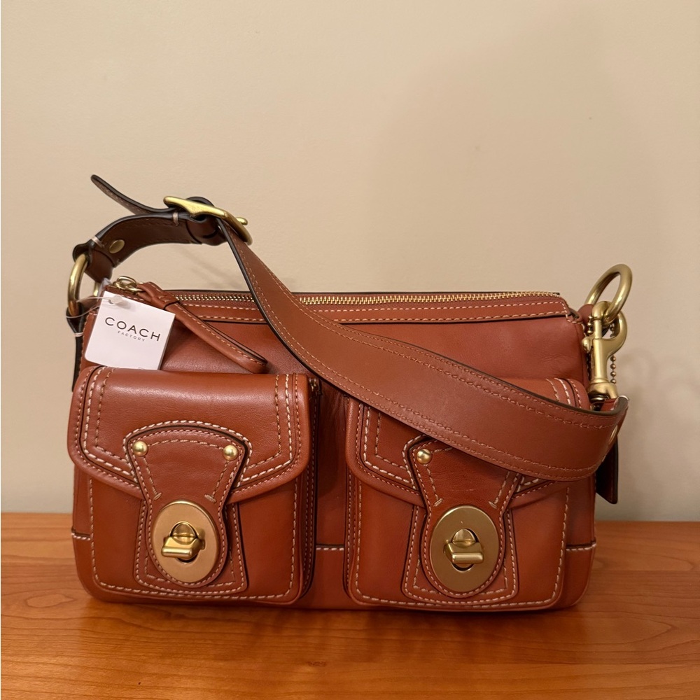 💙 SOLD on Depop - Y2K Coach Legacy Turnlock shoulder bag